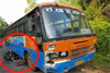 Puttur: 2 students injured in bike-KSRTC bus collision